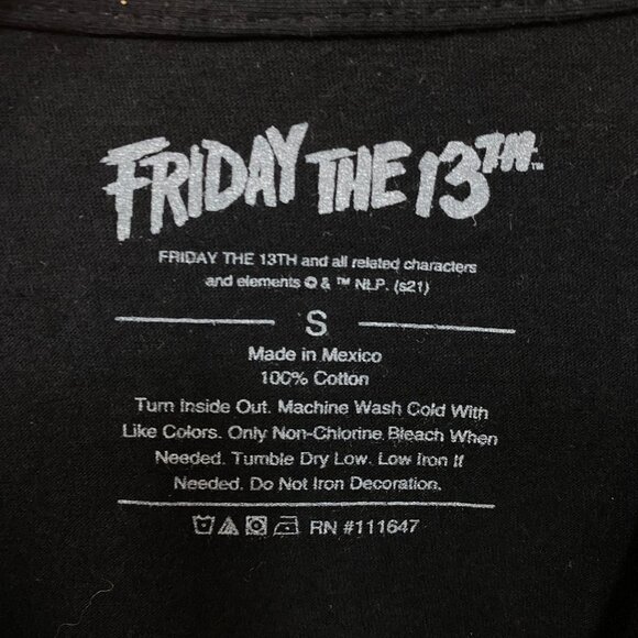 Friday the 13th Jason Vorhees Camp Crystal Lake No Place To Hide Horror Tshirt S - Picture 4 of 4
